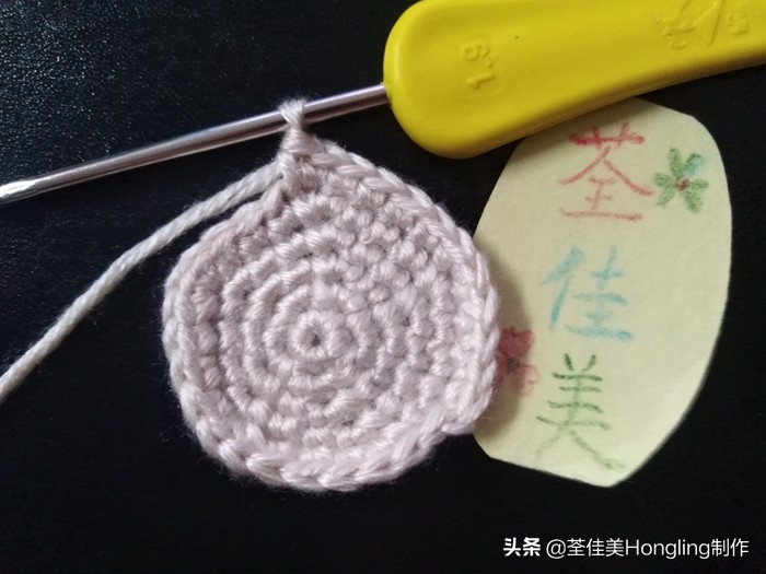 马蹄莲花的钩织教程,马蹄莲宽叶子的钩织教程