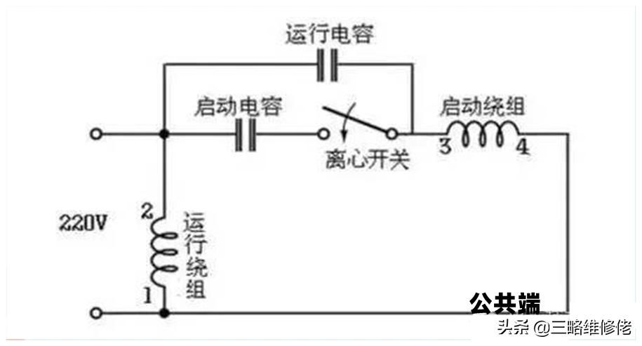 单相电机电容的接法实物图,单相电机烧电容原因