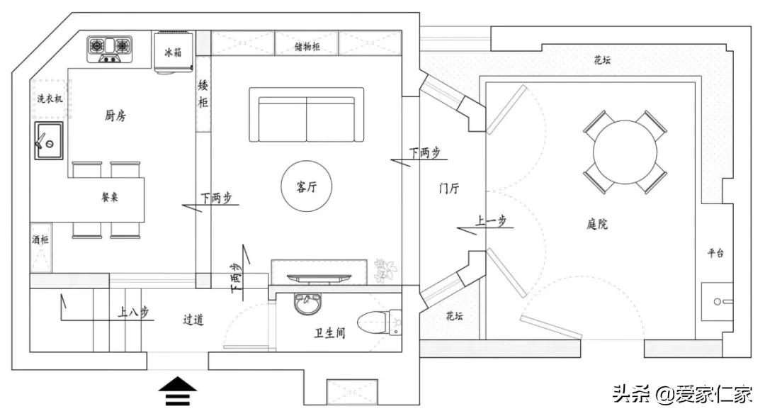 她买下32㎡上海老旧学区房，为女儿打造小桃园，20㎡超舒适大庭院