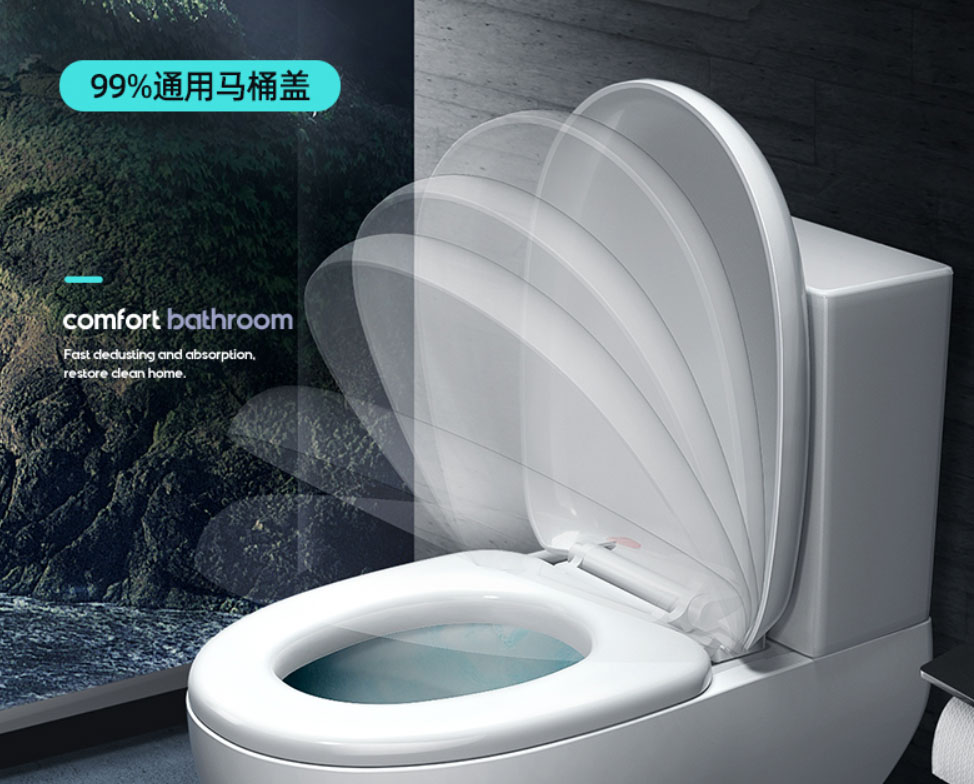 缓降缓冲通用马桶盖,随时可以更换的马桶盖