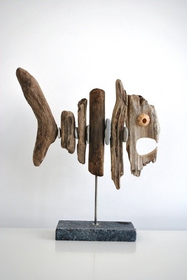 木头艺术创意作品,木头雕塑艺术品制作