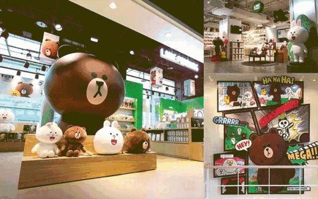 布朗熊可妮兔搞怪版,布朗熊与可妮兔网红打卡