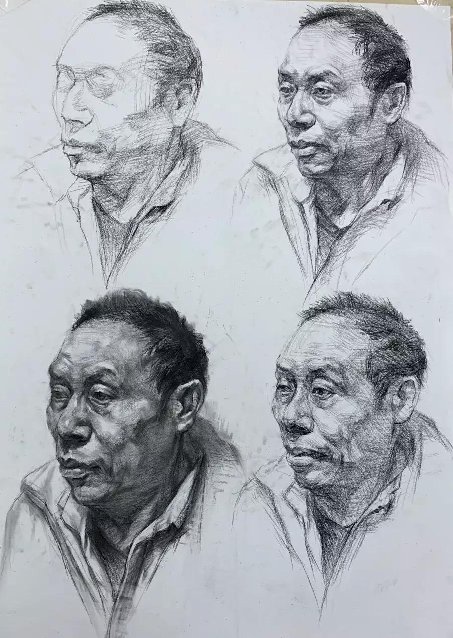 素描头像作画步骤,素描人物头像步骤图