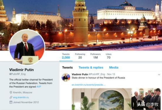 推特高仿号到处都是终于冻结假冒普京