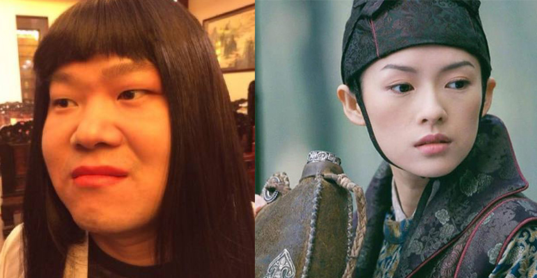 鹿晗关晓彤穿情侣装同台,当女扮男装遇到男扮女装