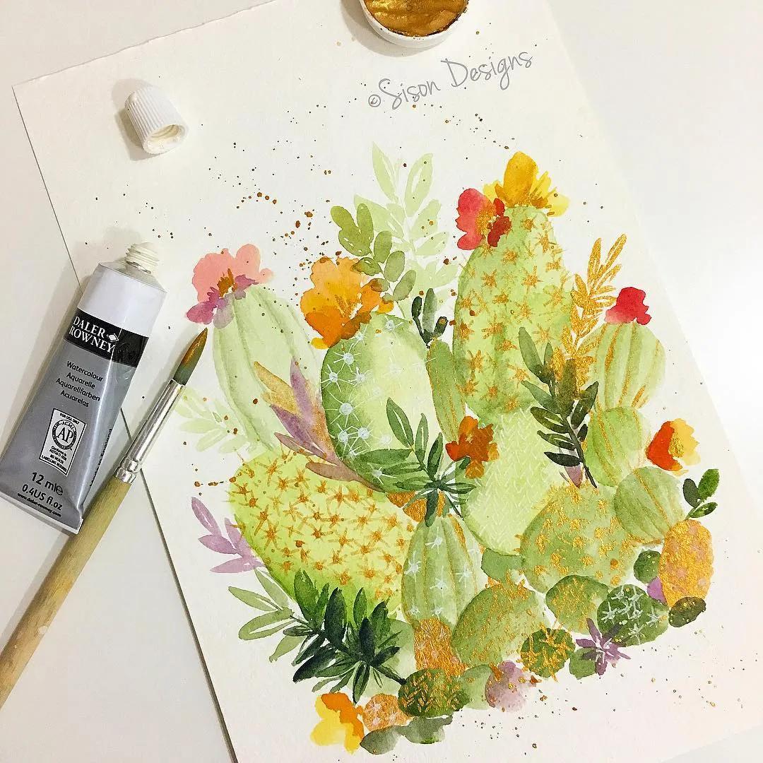 水彩手帐简单教程,水彩笔就能搞定的手账