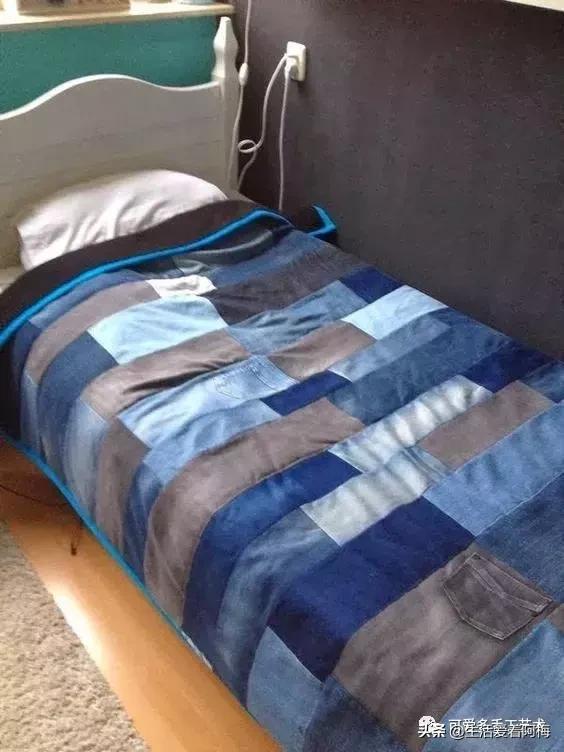 牛仔裤旧物改造手工制作小学生,废旧牛仔裤各种改造图解