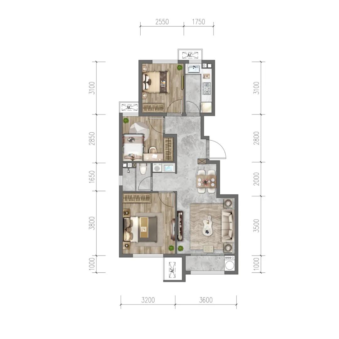 中建京西印玥特价房,中建京西印玥幸福里样板间