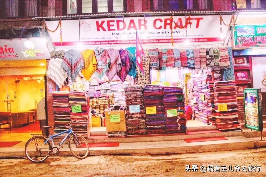 尼泊尔泰米尔区购物街,尼泊尔加德满都泰米尔区