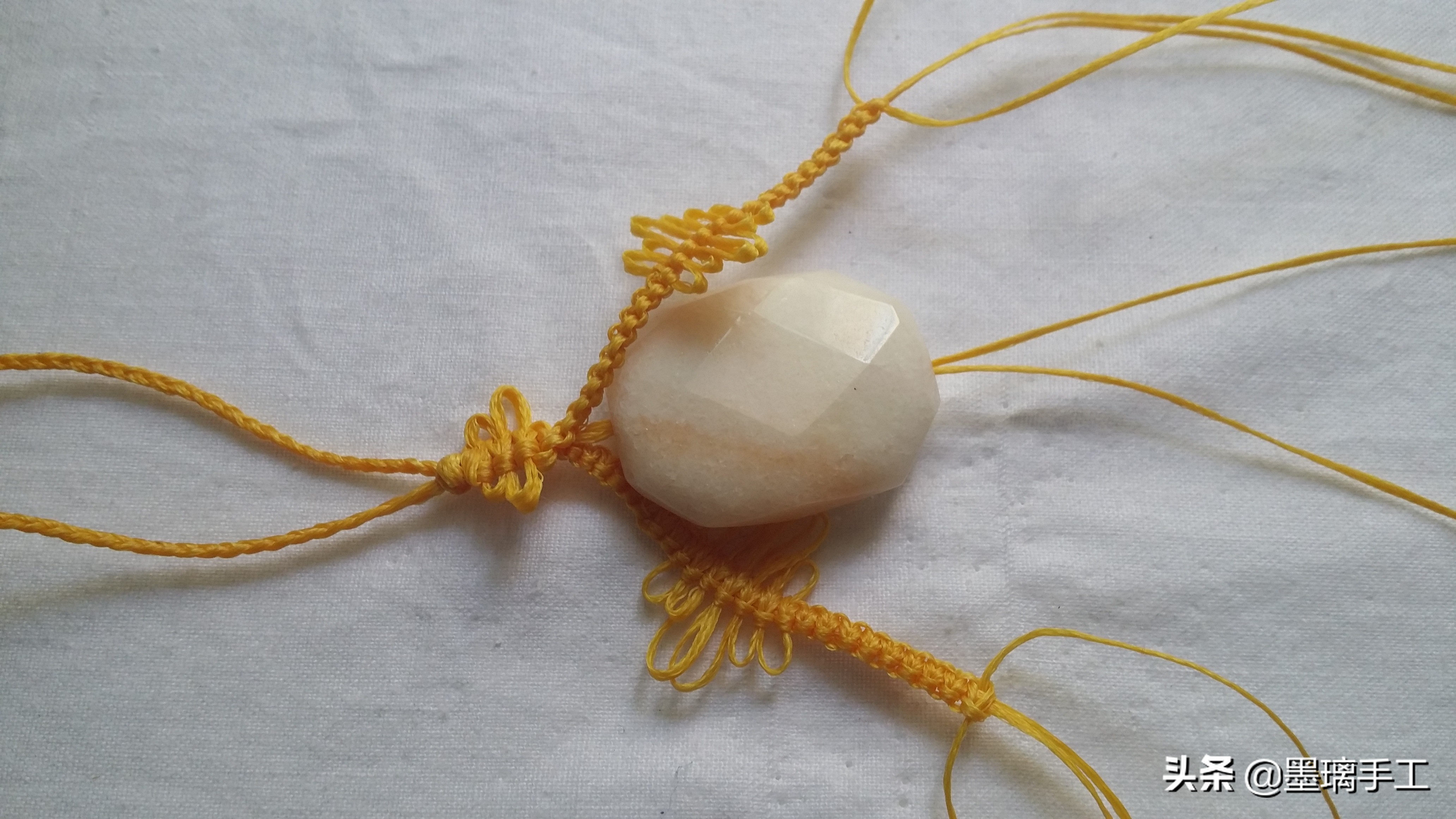 挂饰编绳教程大全,平安喜乐绳编车内挂饰教程