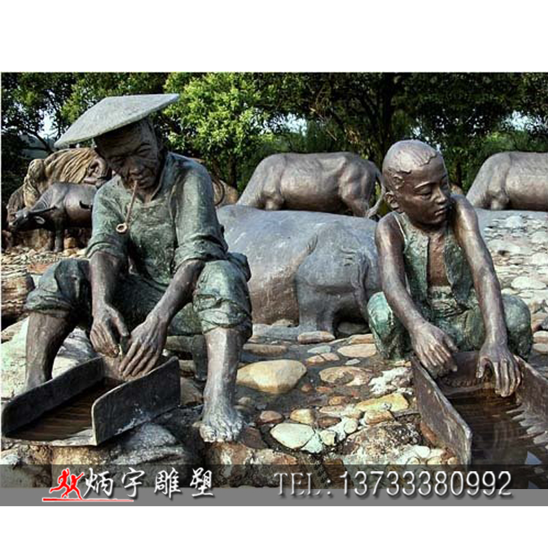 民俗文化雕塑批发,玻璃钢民俗文化雕塑安装