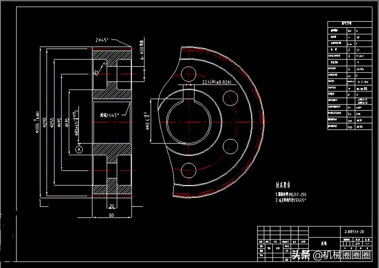 cad零件剖面图纸怎么看懂,教你如何看懂cad图纸