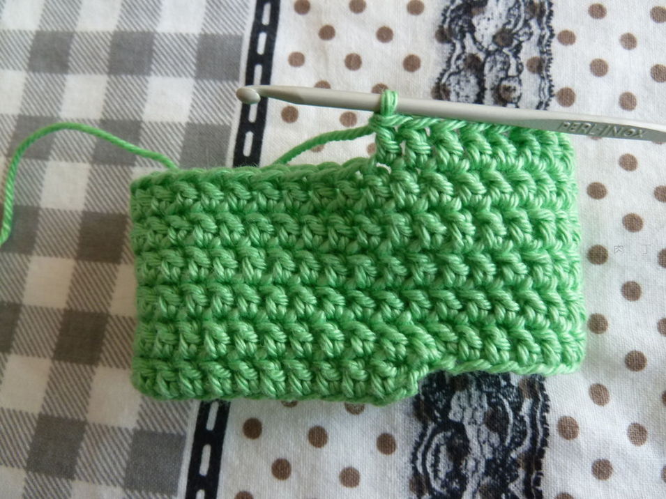 钩织护指套教程,半指分指手套钩织教程