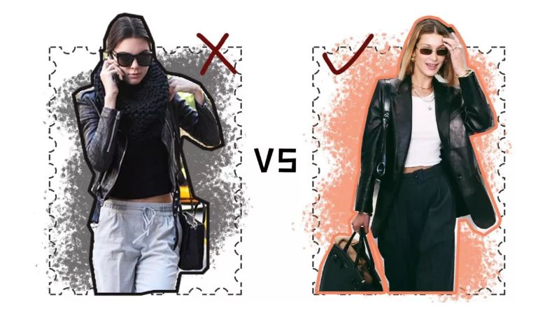 中式盘扣皮衣女刘雯,刘雯皮衣穿搭大合集