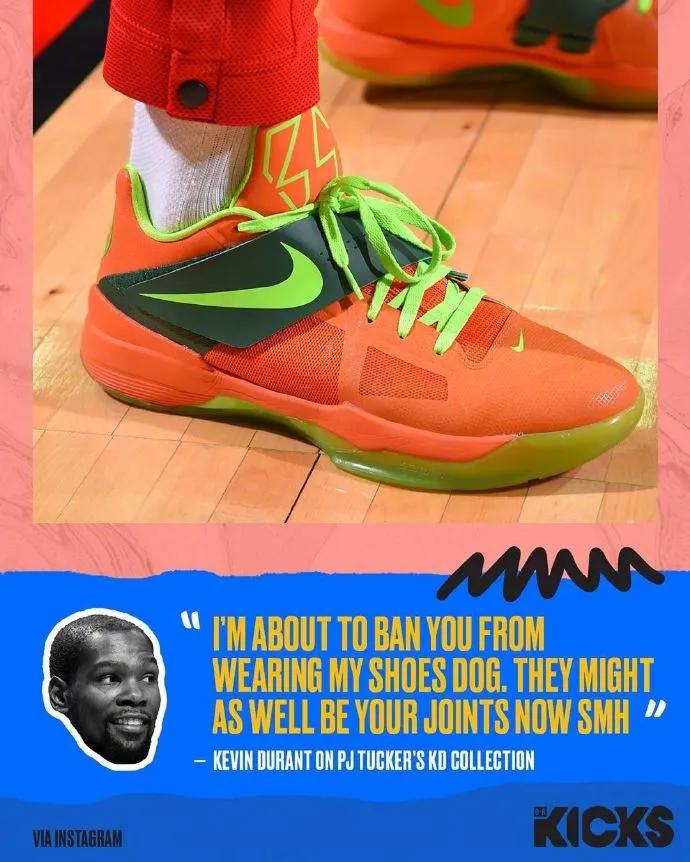 盘点nba球星上脚球鞋杜兰特篇,nba球员上脚的球鞋欧文