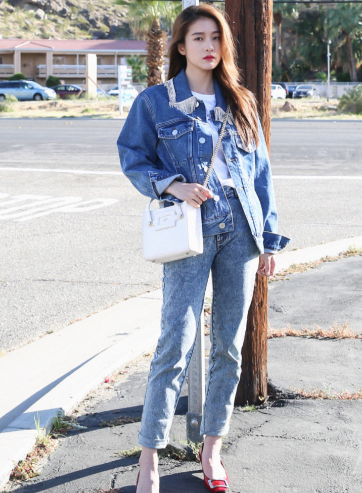 牛仔裤九分裤怎样改7分裤,今年最火牛仔裤九分裤高弹力