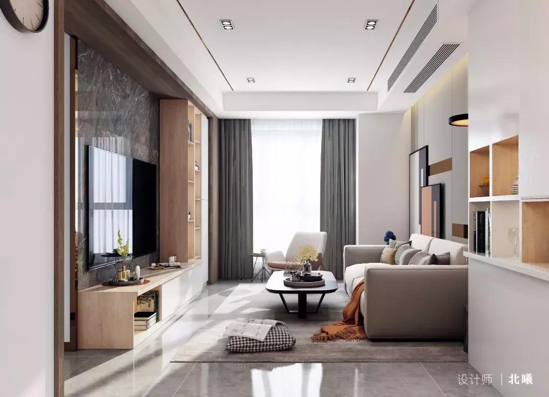 装修108平衣帽间2室一厅,126平主卧带衣帽间和卫生间效果图