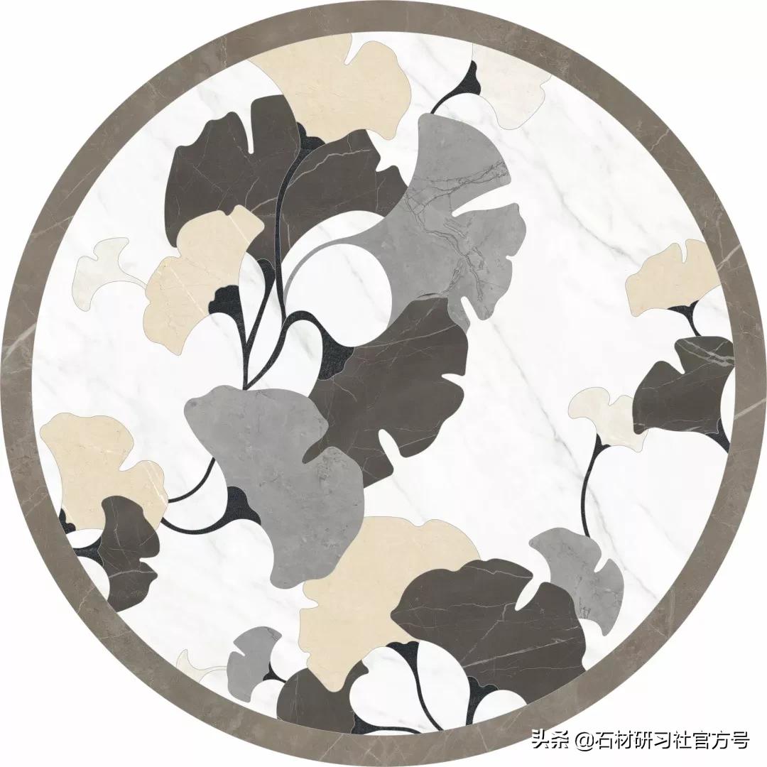 新中式水刀拼花效果,轻奢美学水刀拼花效果图