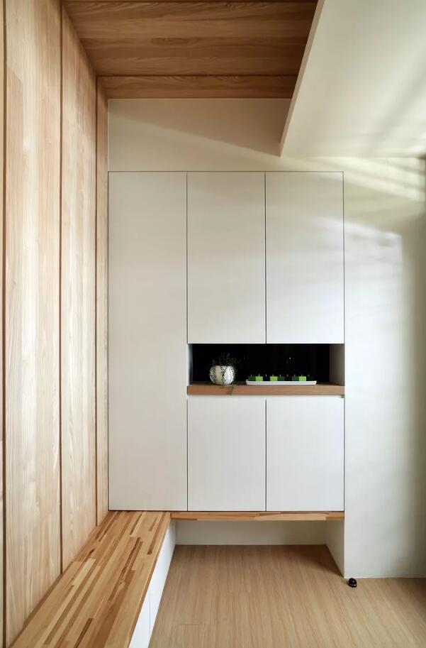 入户门厅造型设计,入户只能做一扇门的鞋柜怎么设计