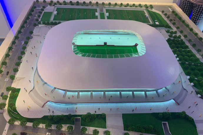 上港的新主场,上港恒大新足球场