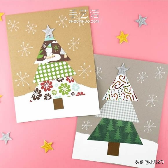 幼儿园创意手工制作圣诞树贺卡,幼儿园手工圣诞树简单制作方法