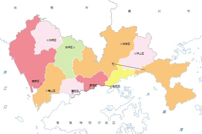 深圳市占地面积是多少平方千米,深圳市各区面积多少平方公里