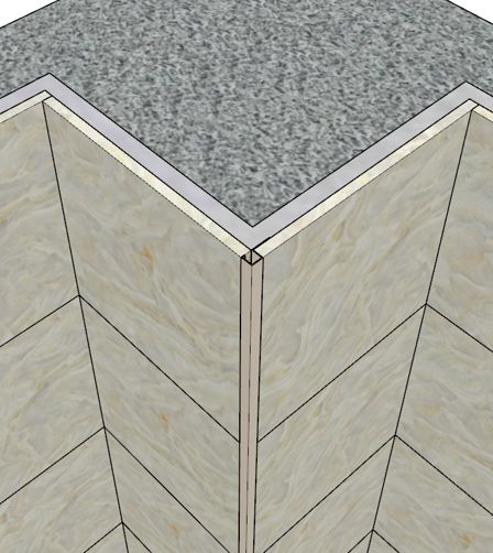 瓷砖倒角和阳角效果图,瓷砖阳角的几大收边方法