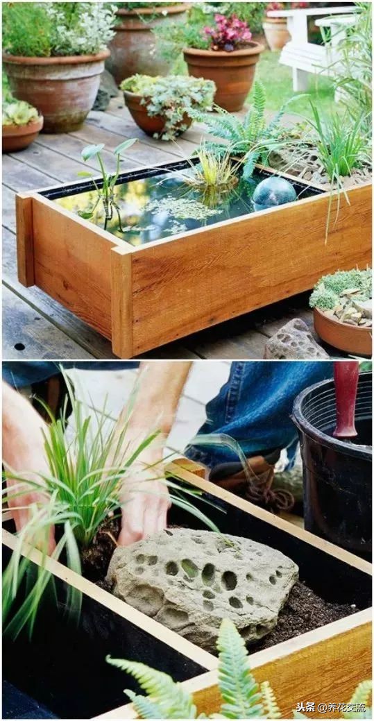 庭院水池最简单最省钱制作,庭院水池小摆设