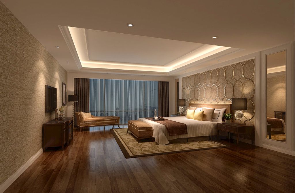 简约风吸顶灯装修效果,极简装修风格卧室灯用什么