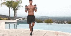 4分钟哑铃tabata训练全身燃脂,使用哑铃6个动作使你练遍全身