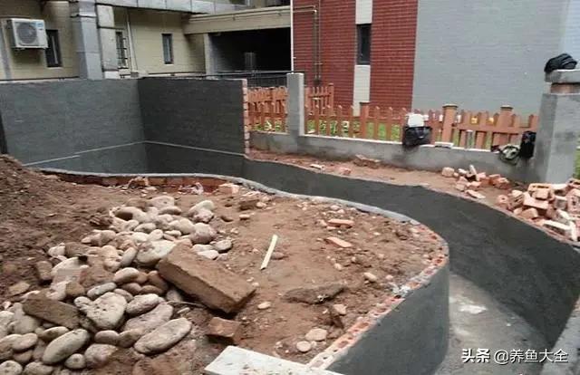 鱼池全部建造过程,鱼池建造大型全过程