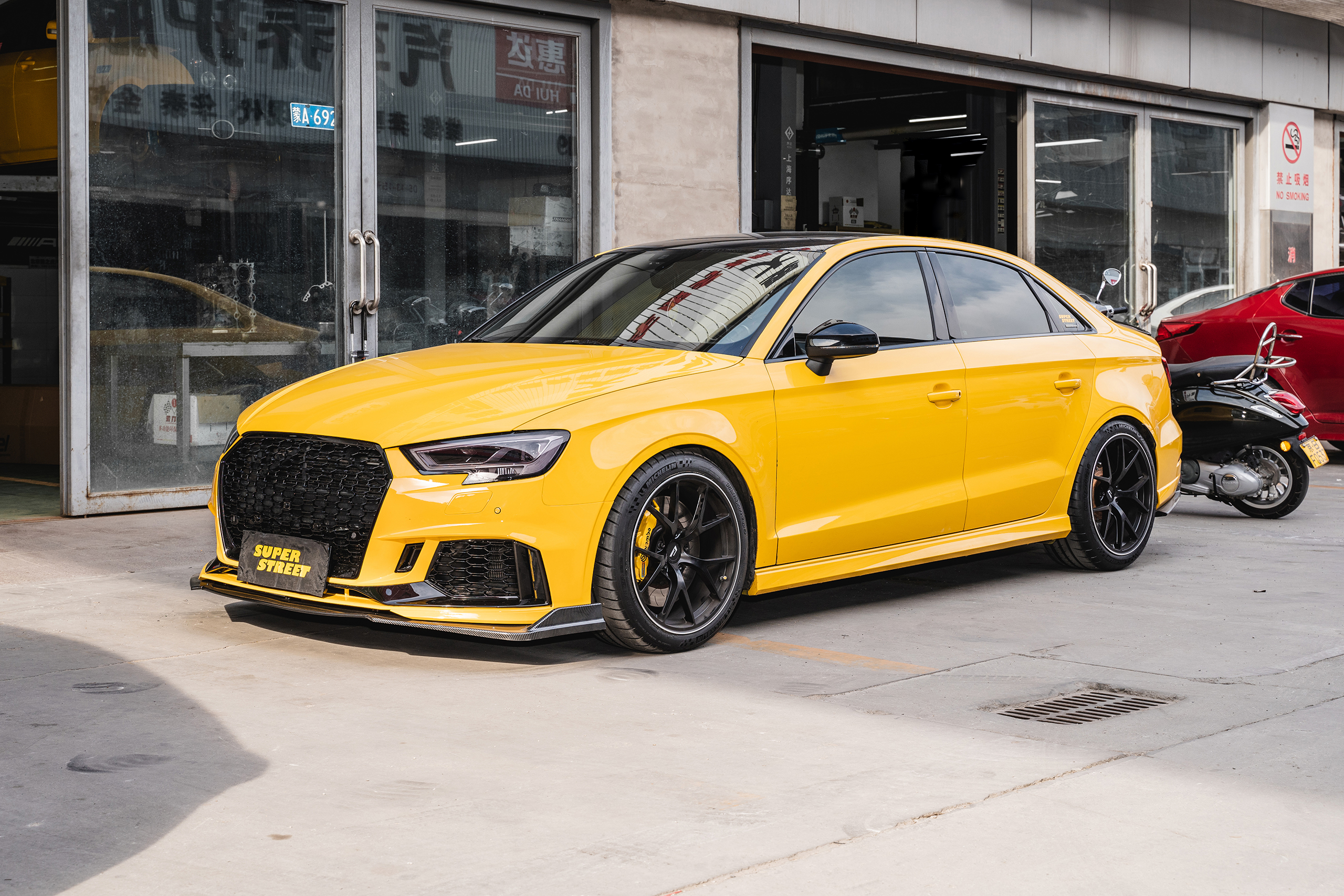 奥迪S3拆掉BILSTEINB16，换上KWV3绞牙避震，只想更舒适。