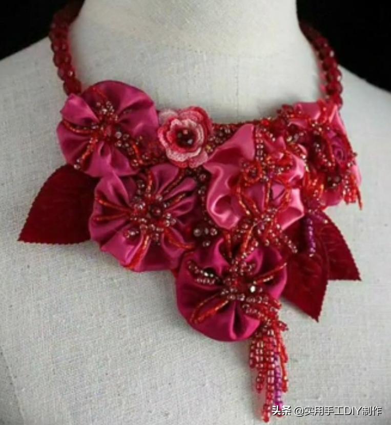 颈饰diy教程,漂亮的颈部装饰品