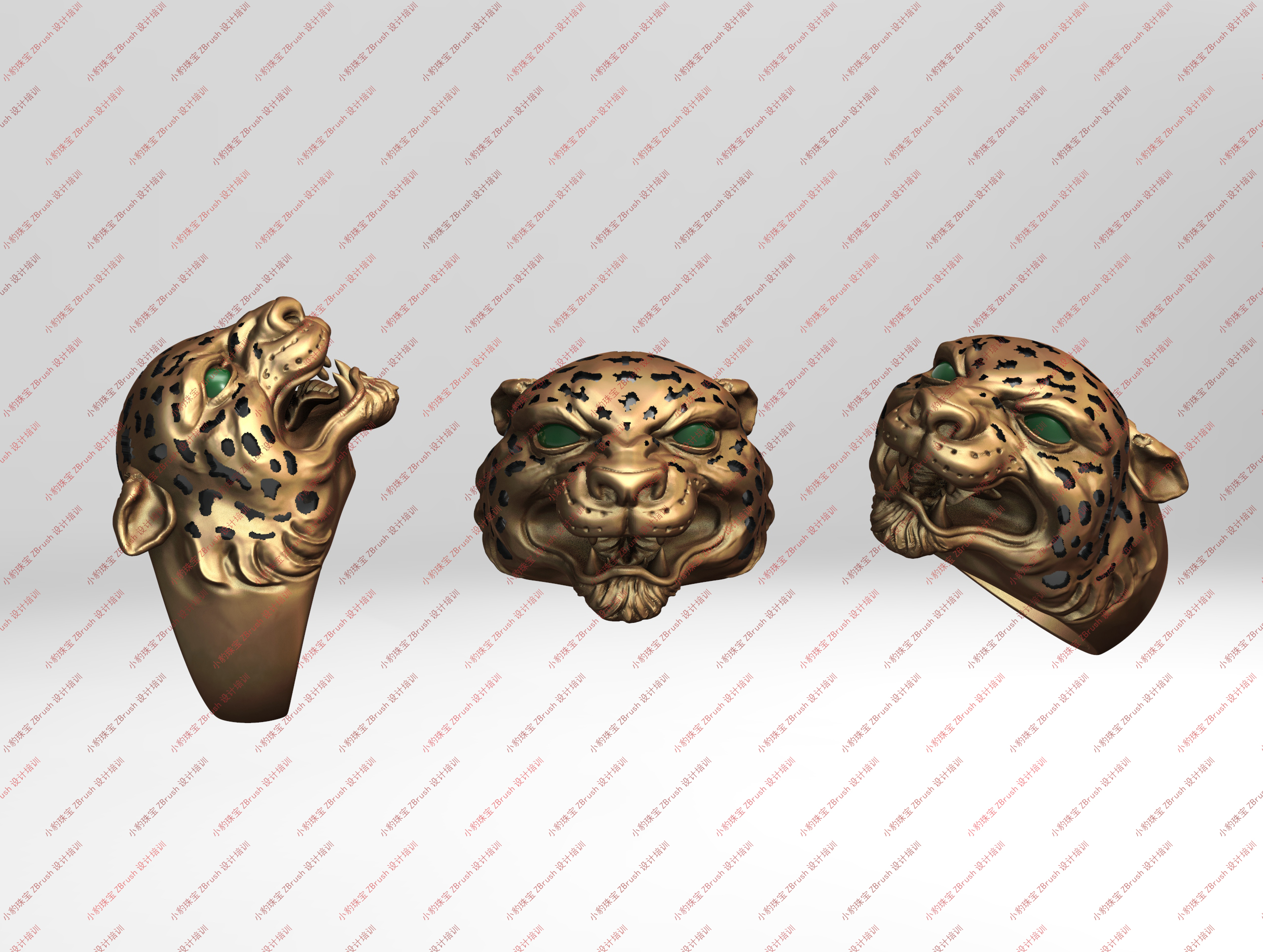 2023zbrush戒指基础教学,小豹珠宝zbrush设计教学