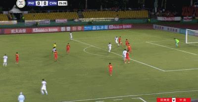 国足0-0菲律宾,世预赛中国打泰国韦世豪过人