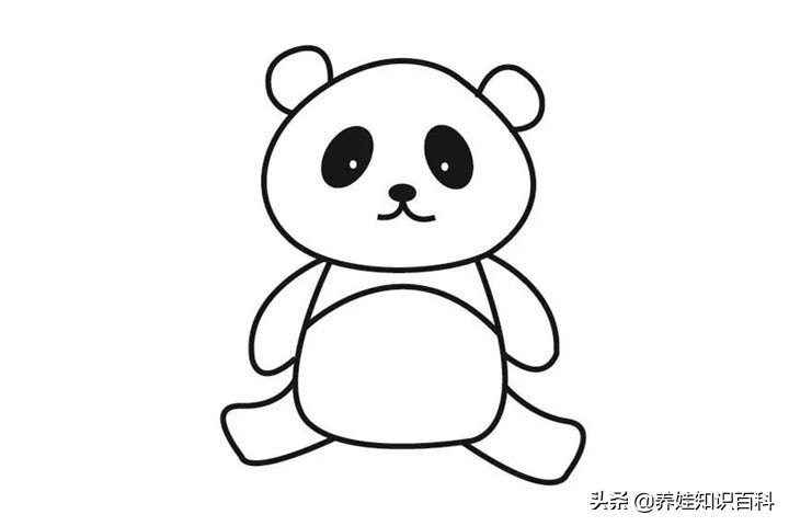 画可爱又简单的熊猫有教程,又可爱又简单的熊猫怎么画