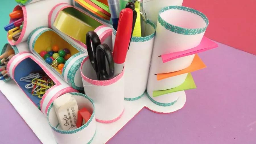 废旧纸板制作收纳盒教程,纸板自制墙壁收纳盒