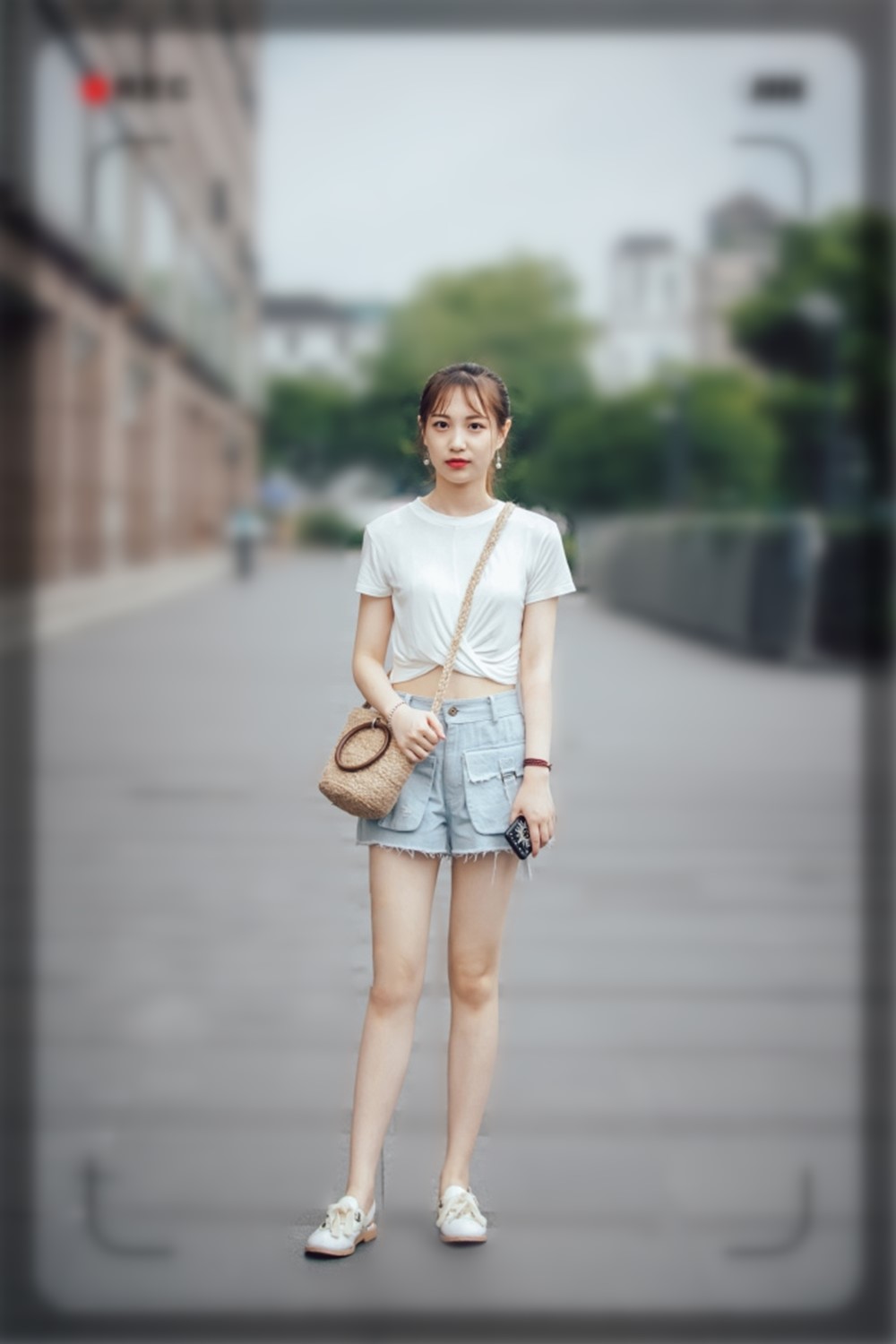 大长腿牛仔短裤,牛仔短裤夏天穿着方便更好搭配