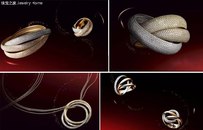 卡地亚trinity几何造型,卡地亚trinitybox100周年限定款