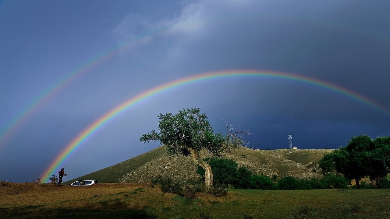 彩虹形成原因图解,彩虹是怎样形成的怎样能见到彩虹