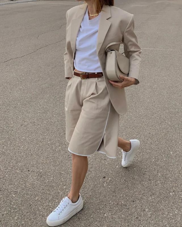 西装+短裤：爱上了这个春季的王牌组合