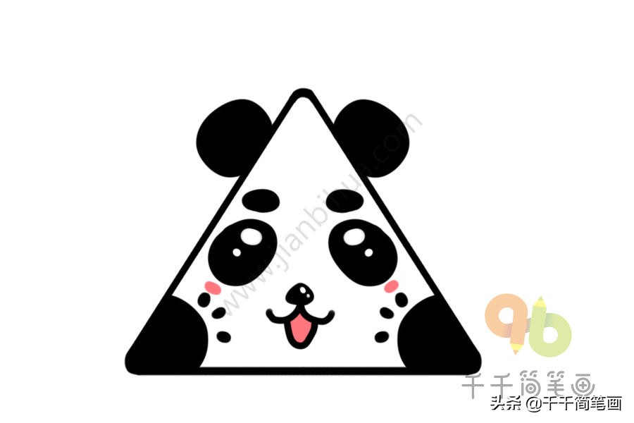 熊猫房子怎么画简笔画,画熊猫和竹子简笔画
