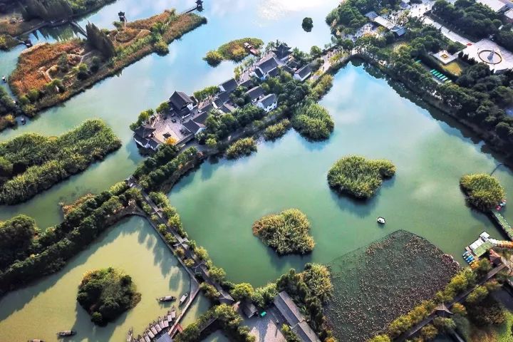 游走在沙家浜湿地公园,沙家浜风景区湿地渔乐园