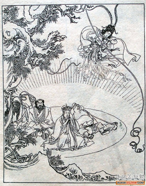 《西游记》之三打白骨精背景图,西游记三打白骨精文字版图文