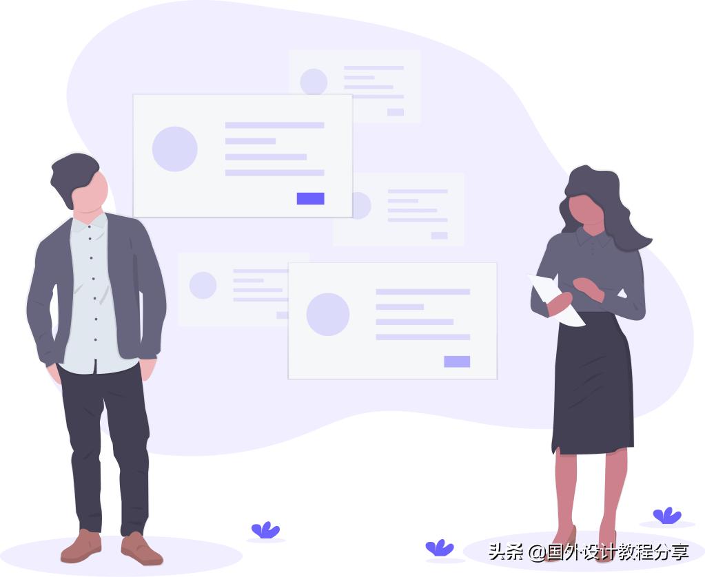 扁平矢量插画教程,矢量扁平插画怎么画