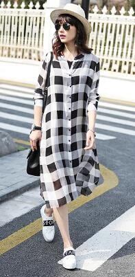 2019流行的女格子衬衫,今年最火的格子衬衫薄款夏季