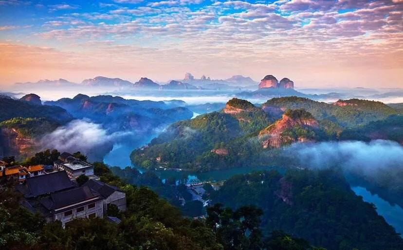 广东丹霞山十大景区,广东省四大名山之一丹霞山