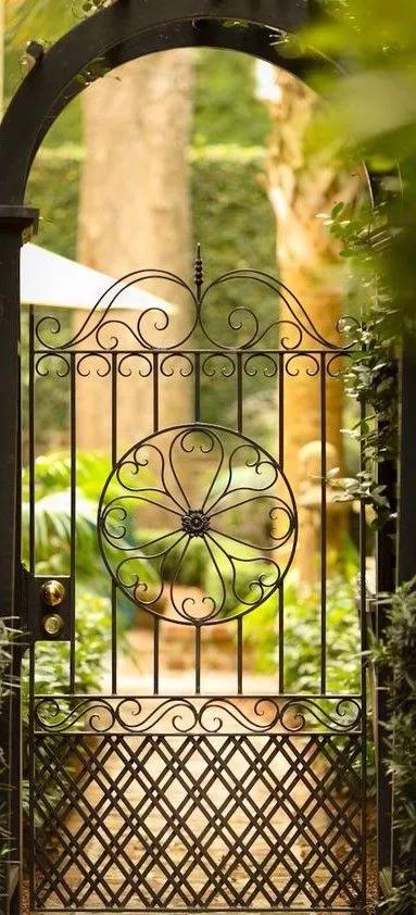 庭院栅栏门锁具,极简庭院栅栏门