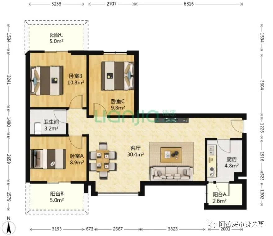 新旧交织的城市界面,富基广场