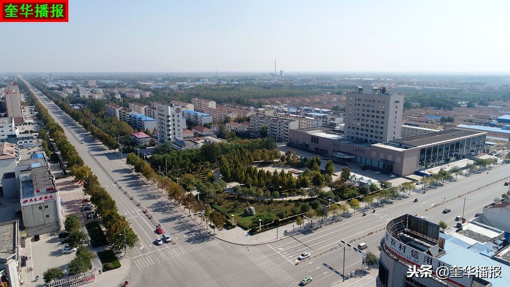 航拍武城职专,山东德州武城县城